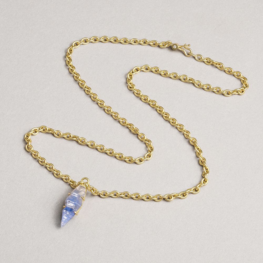 Sapphire crystal necklace