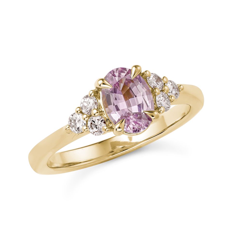 Lilac sapphire ring