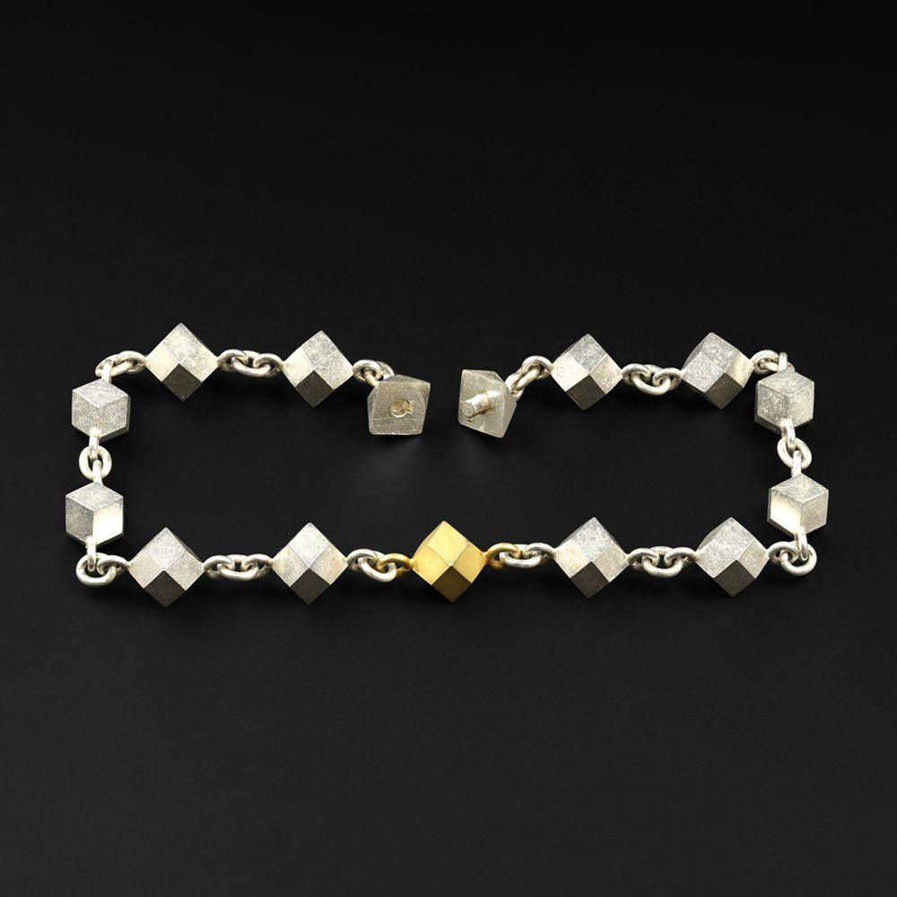 Rhombic dodecahedron bracelet