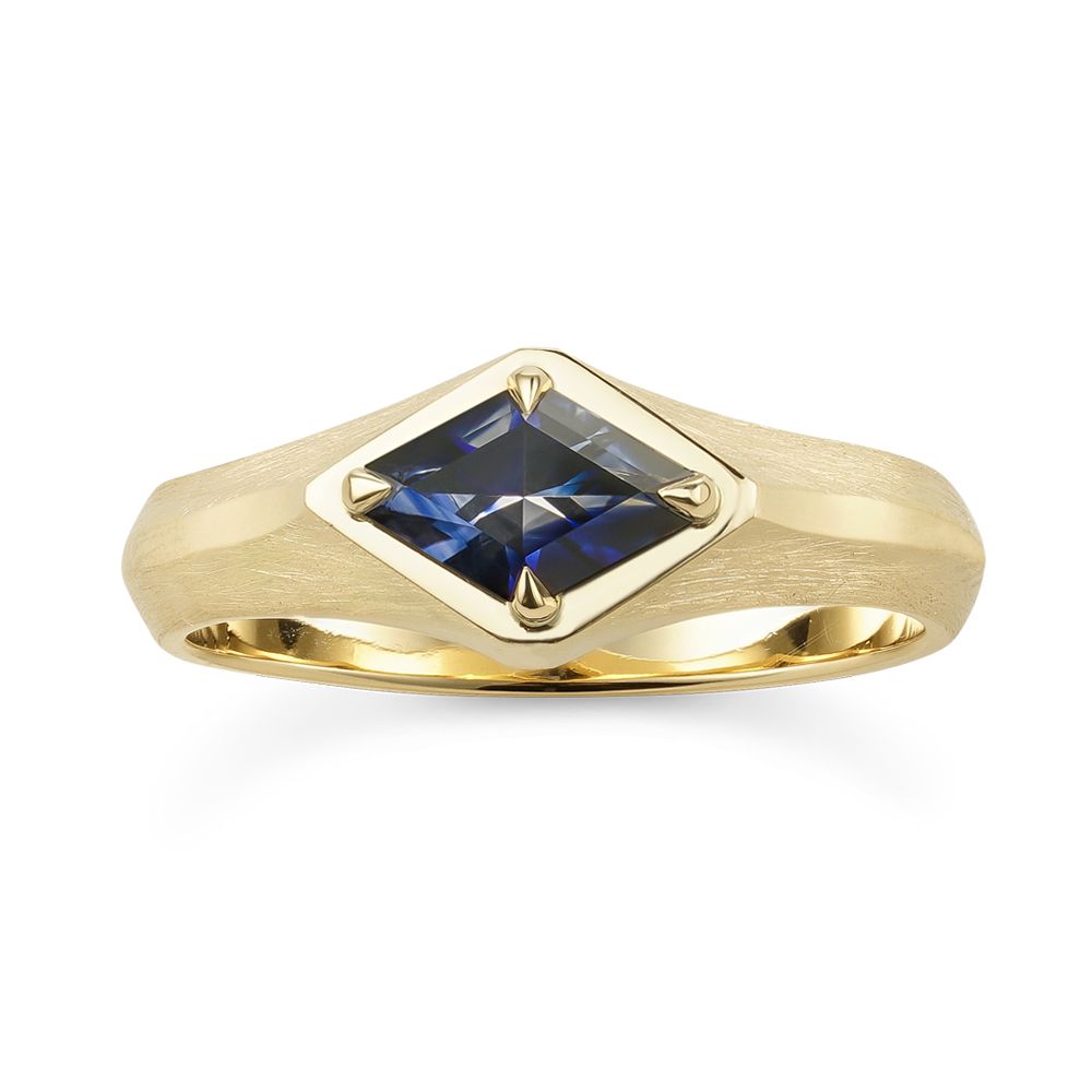 Canadian sapphire men's ring