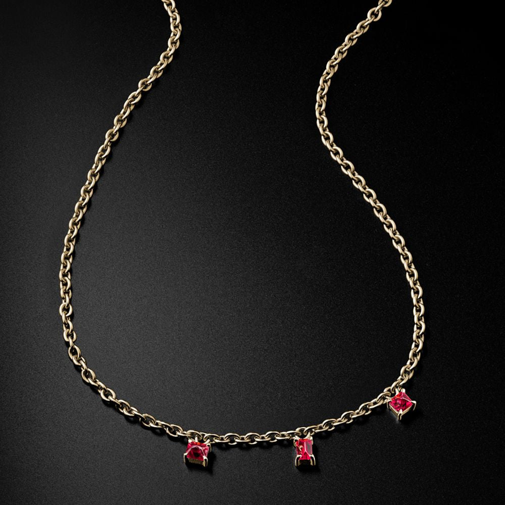 Spinel crystals necklace